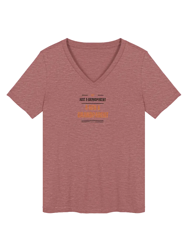 Not Just A Grandparent V-Neck Tee (Black) product image (2)