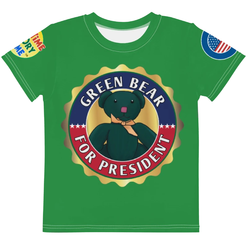 Green Bear Presidential Kid Tee product image (5)