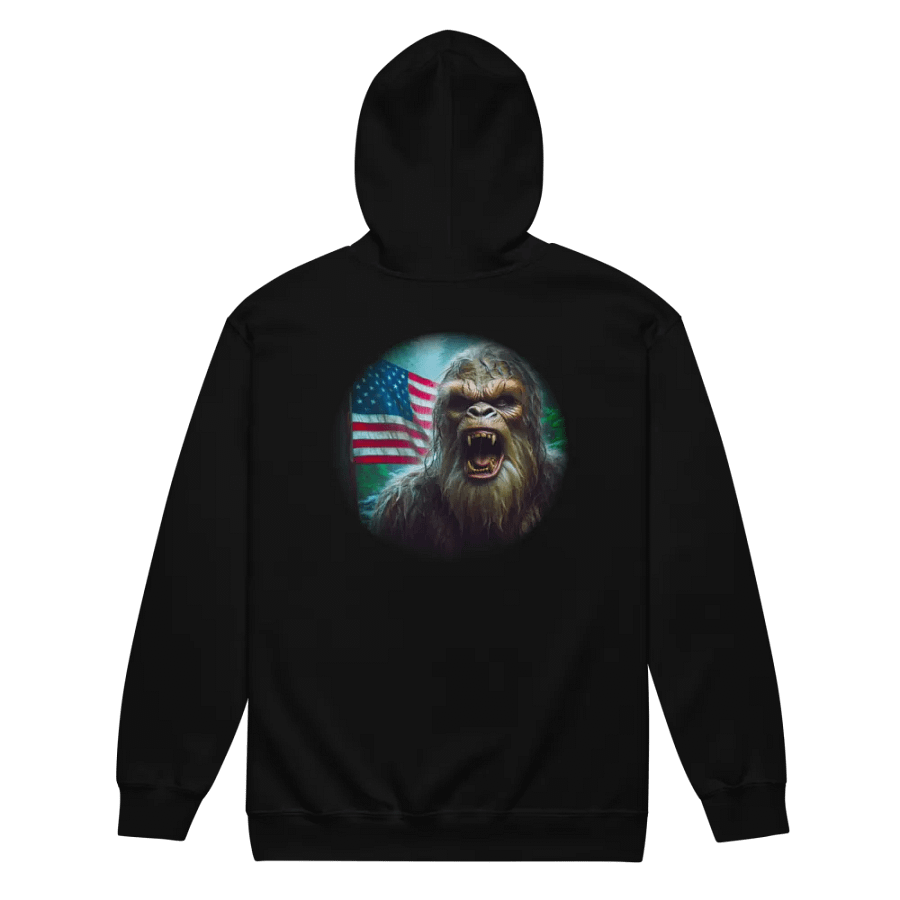 BIGFOOT YELL WITH FLAG ZIP HOODIE product image (2)