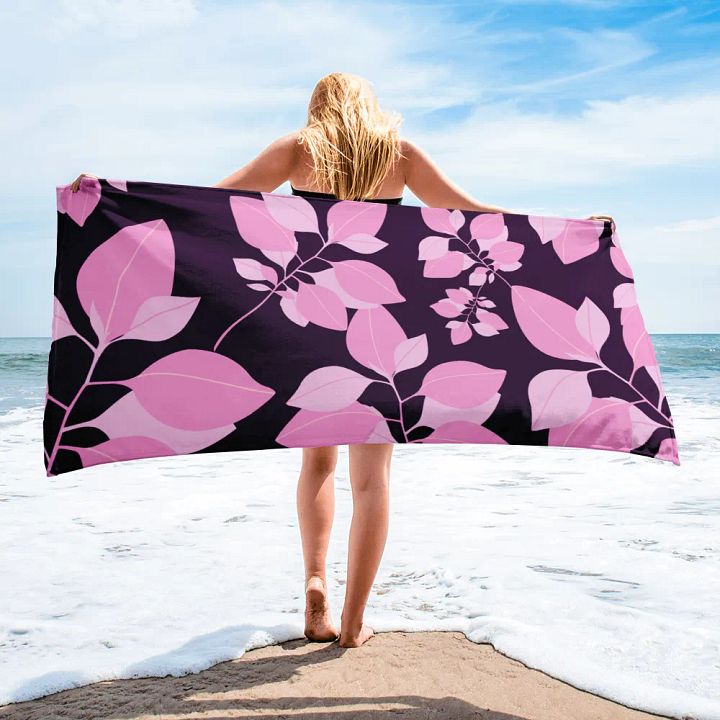 Pink Botanical Bliss Towel product image (1)
