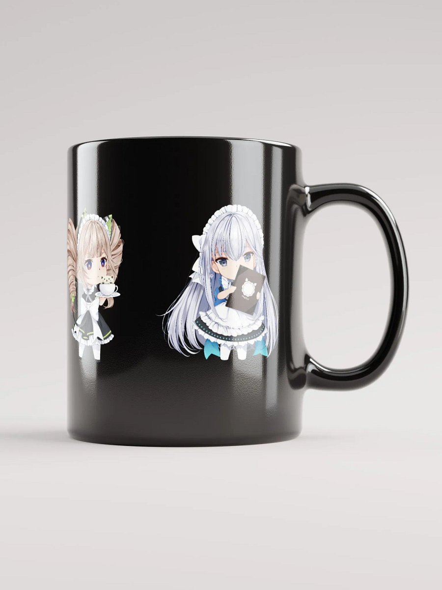 Black Glossy Mug - Aida Cafe Maids (Tower of Fantasy) product image (6)