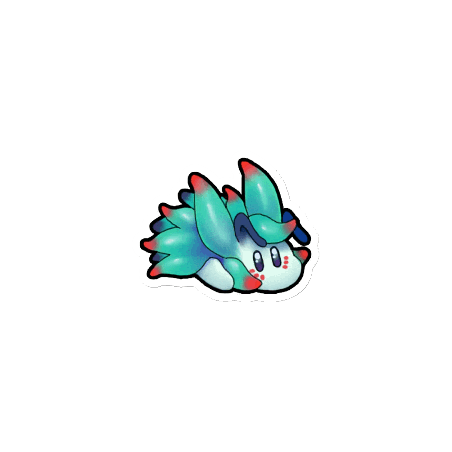 "Cutie Keys" Die-Cut Magnet - Nudibranch Leaf Sheep Sea Slug product image (1)