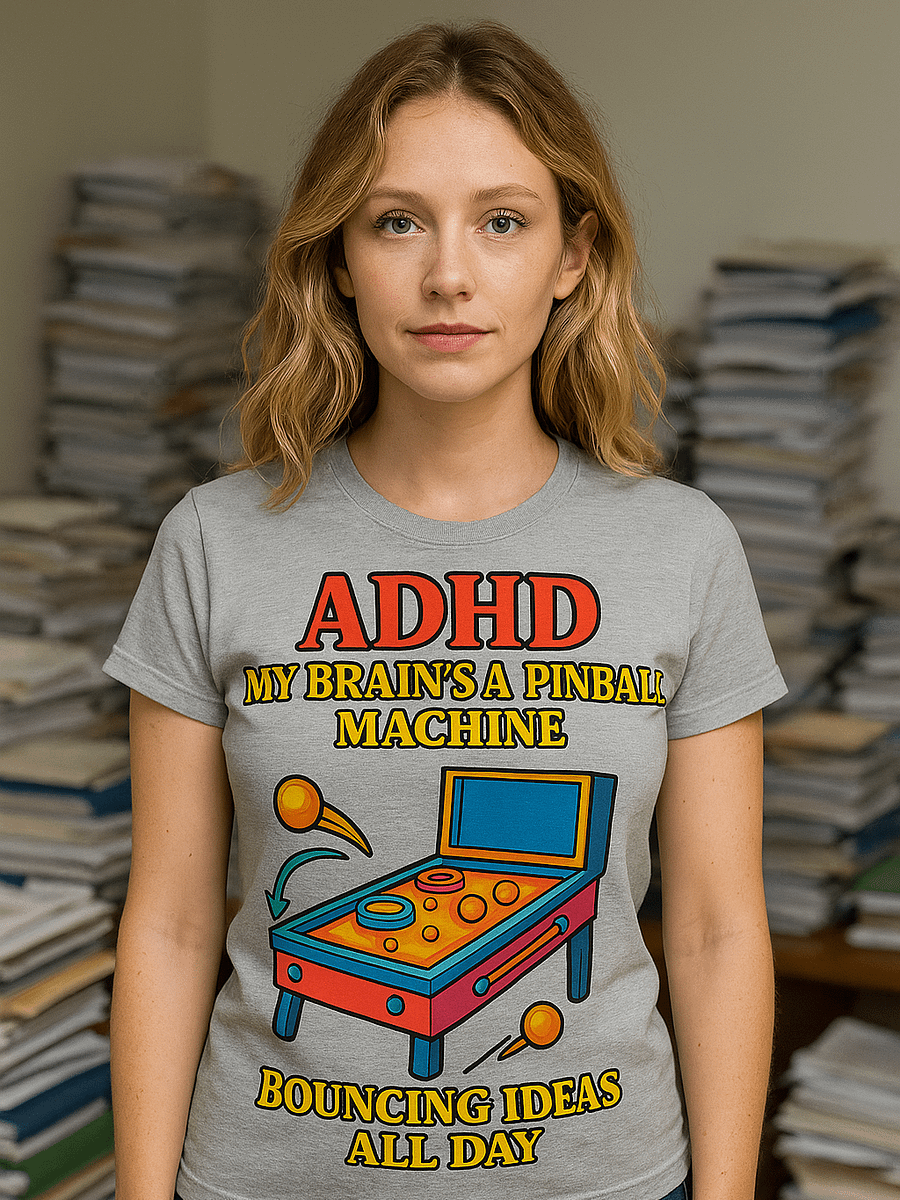 ADHD: My Brain’s a Pinball Machine – Bouncing Ideas All Day product image (1)