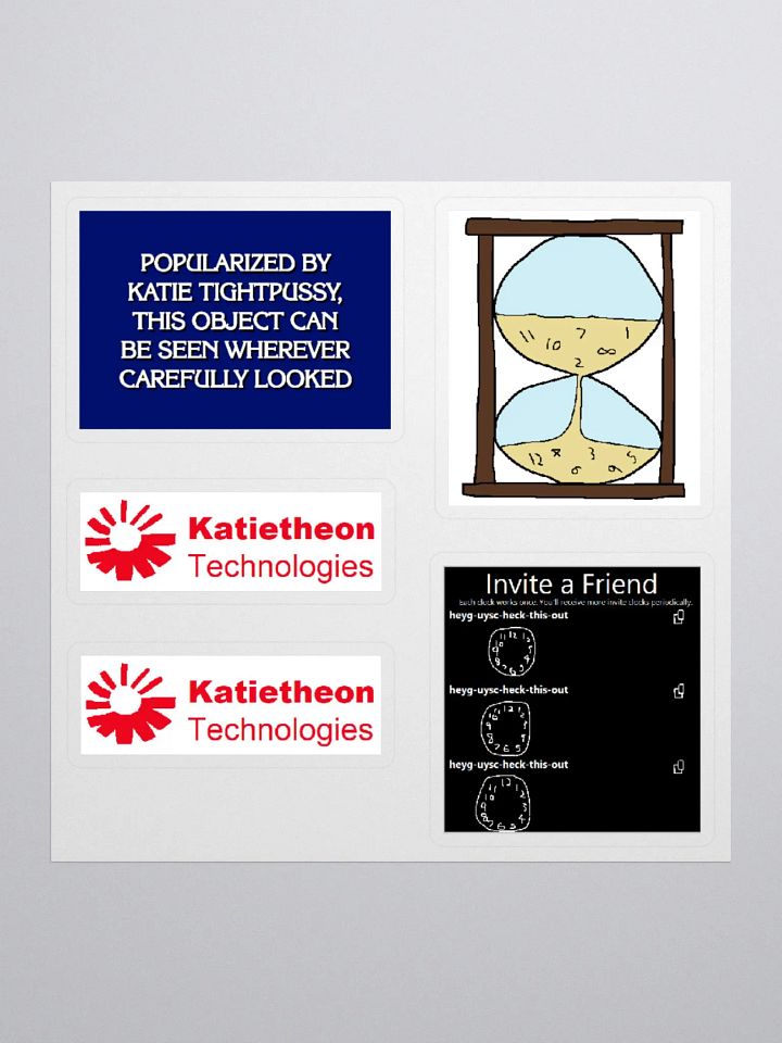 Katietheon, Jeopardy, Hourglass, Invite Clock Stickers product image (2)