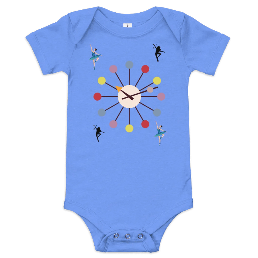 Dancing Clock Baby Onesie product image (1)