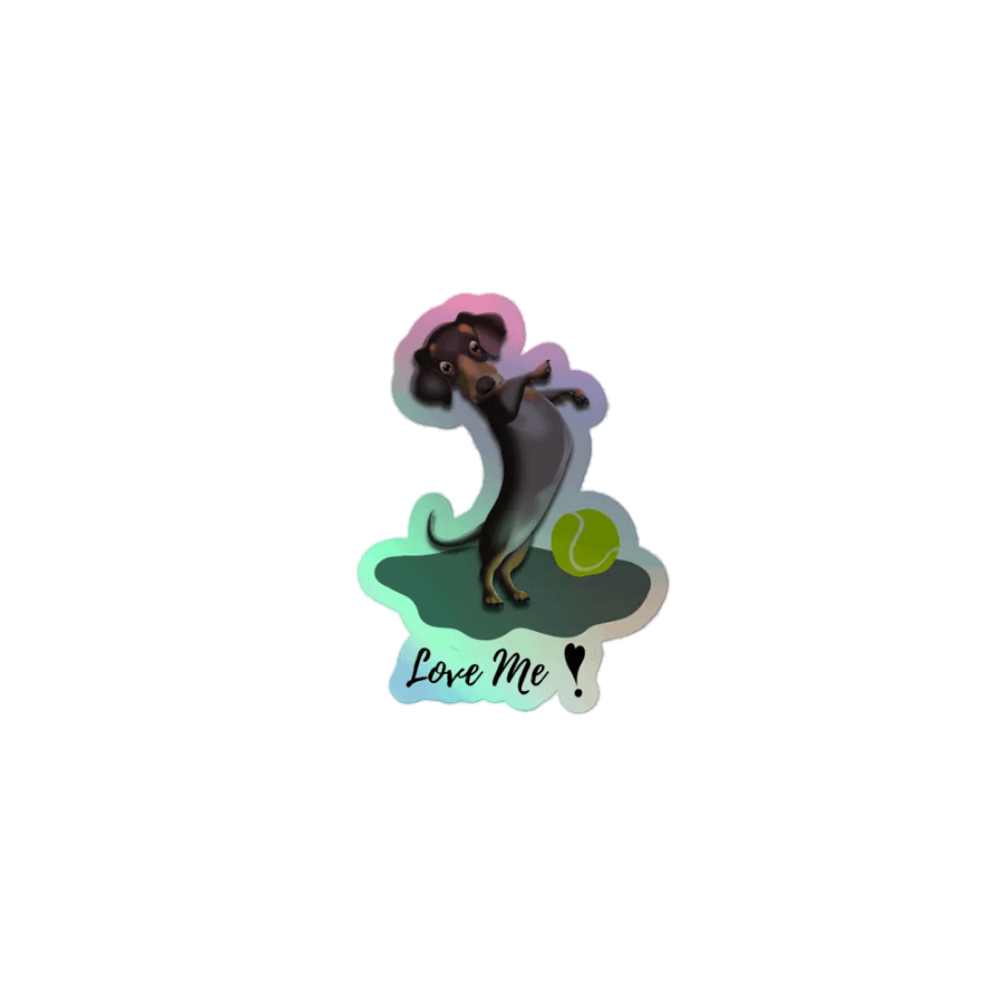 Dancing Dachshund Holographic Sticker Pack product image (1)