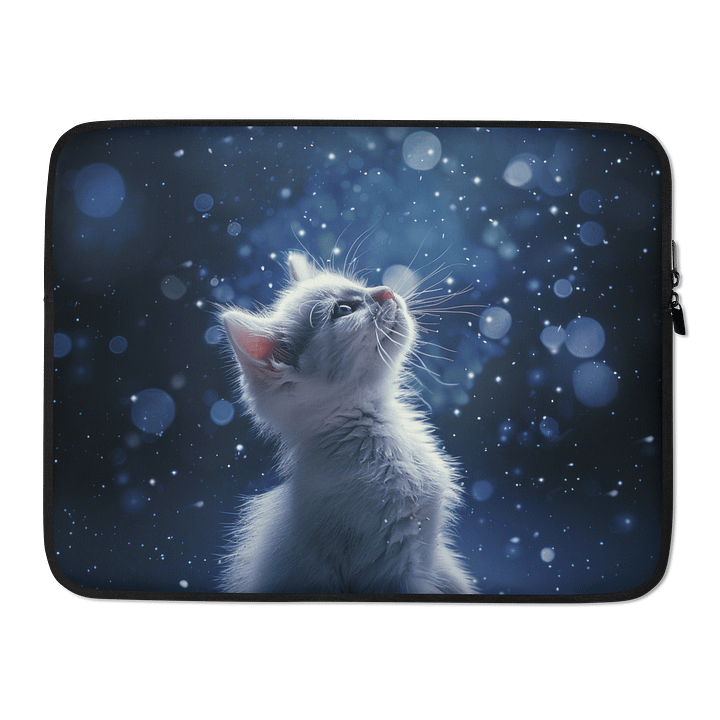 Moonlit Kitten Laptop Sleeve product image (2)