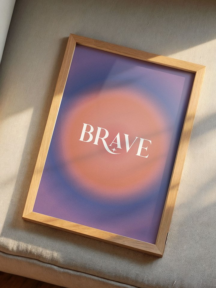 Brave Gradient Grain Poster product image (1)