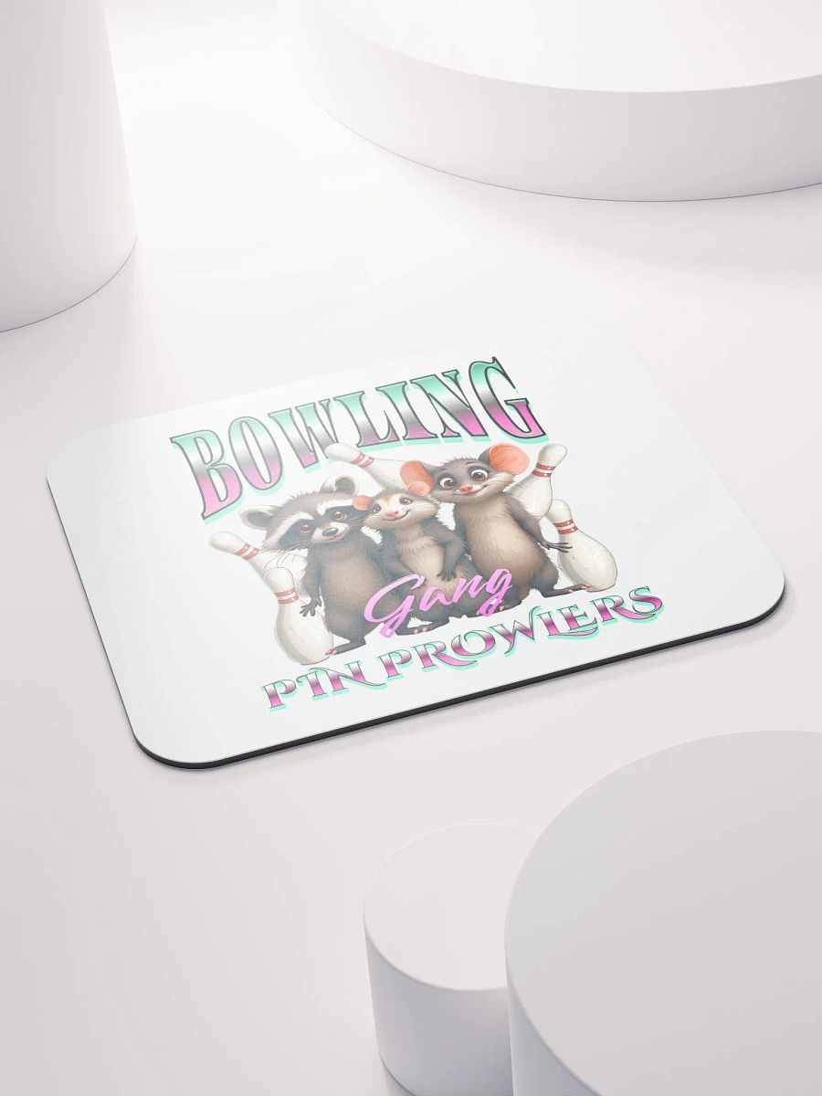 Bowling Gang Pin Prowlers Raccoon Mouse Pad product image (4)