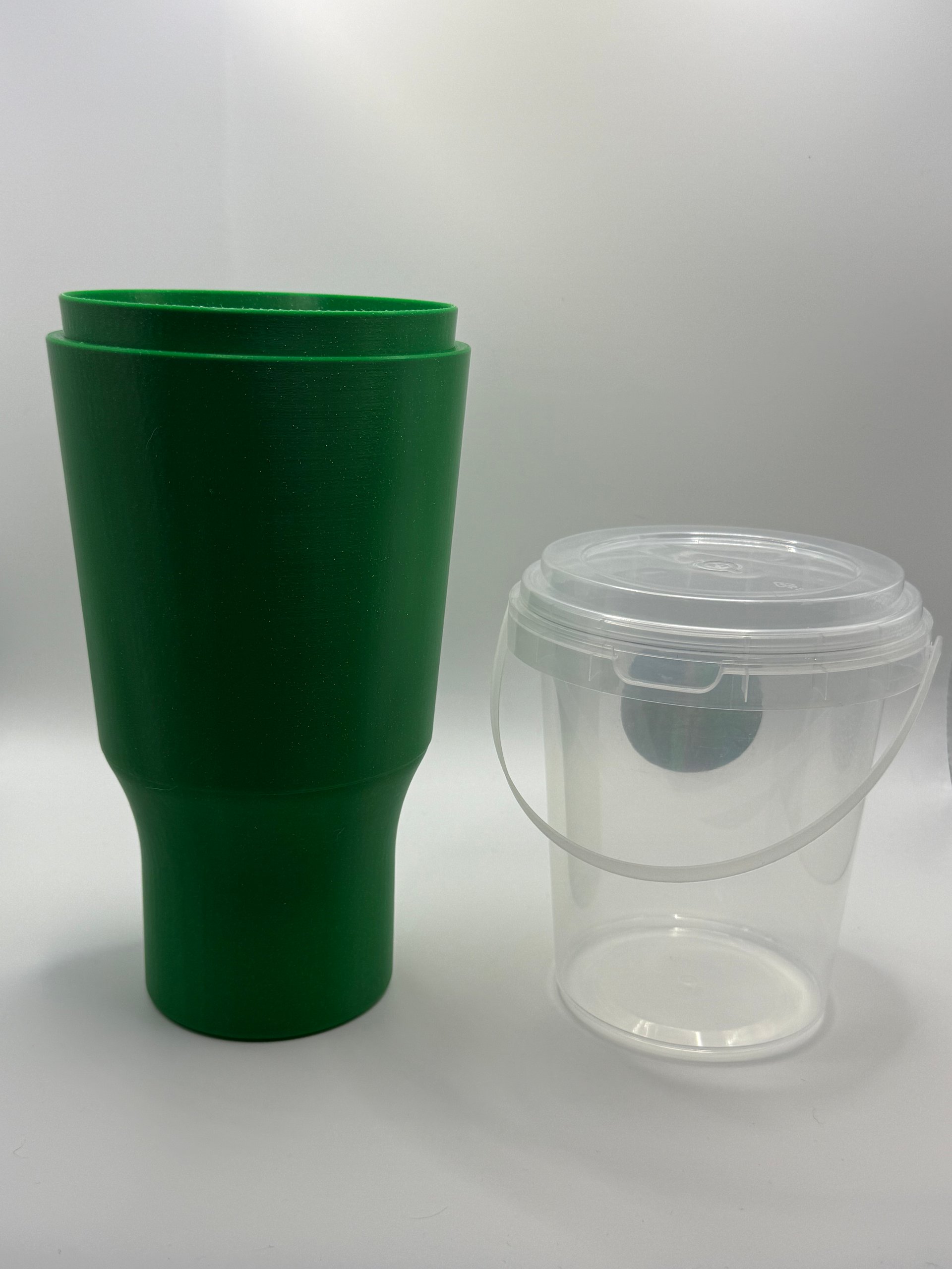 The Commuter's Bucket Companion: Car Cup Holder Adapter for Latte Buckets product image (2)