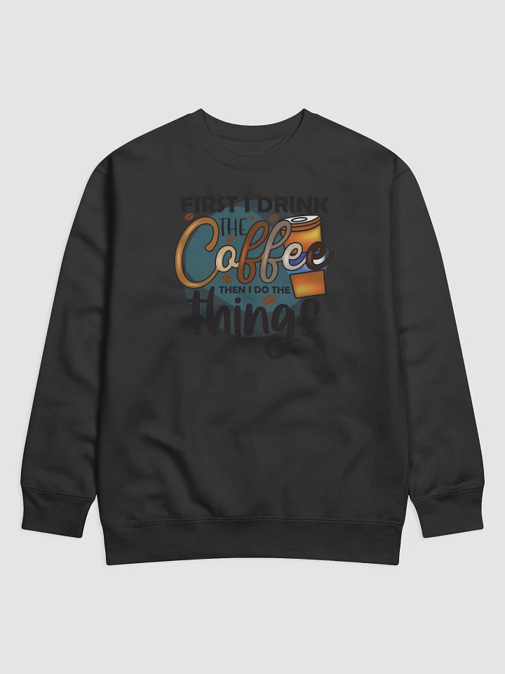 Coffee-Themed Graphic Sweatshirt product image (1)