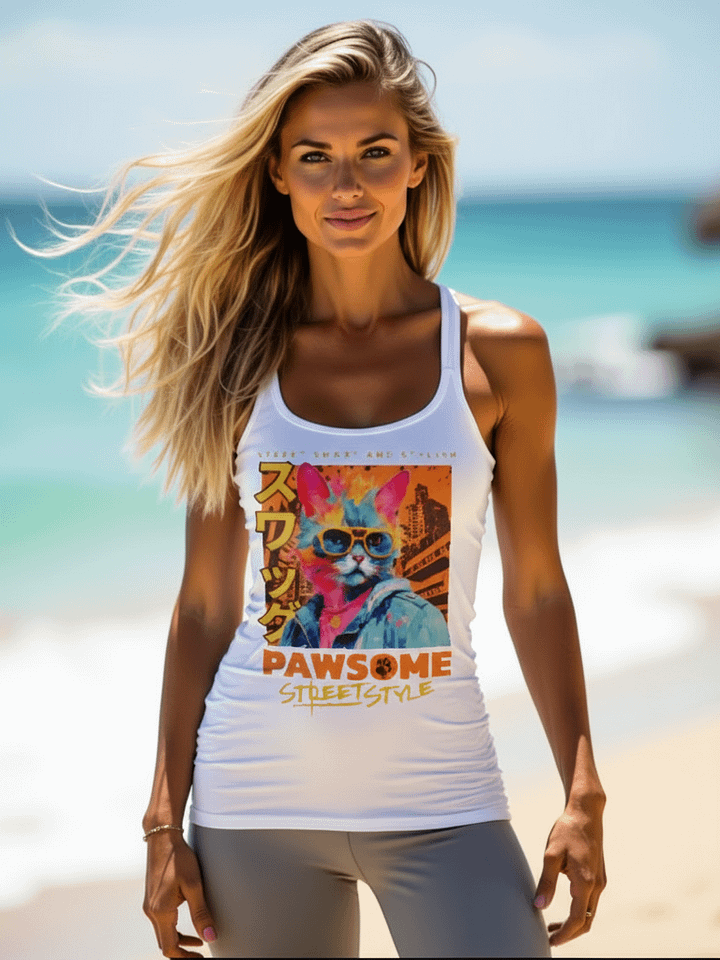 Pawsome Street Style | Next Level Racerback Tank Top product image (1)