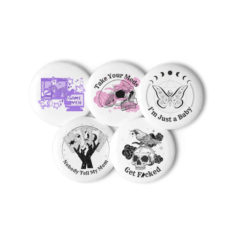Pin Set of 5 (White Background) product image (11)
