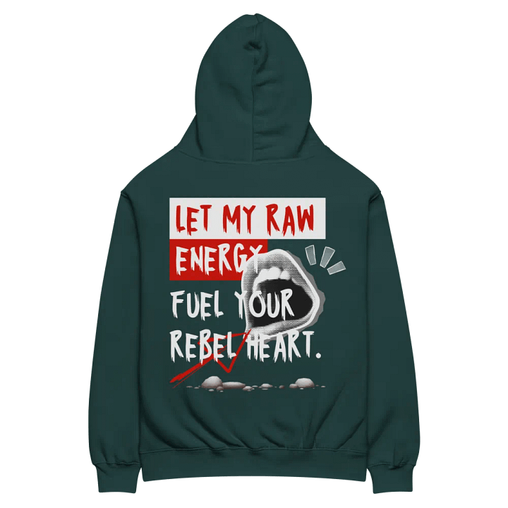 Let my raw energy oversized fit hoodie product image (1)