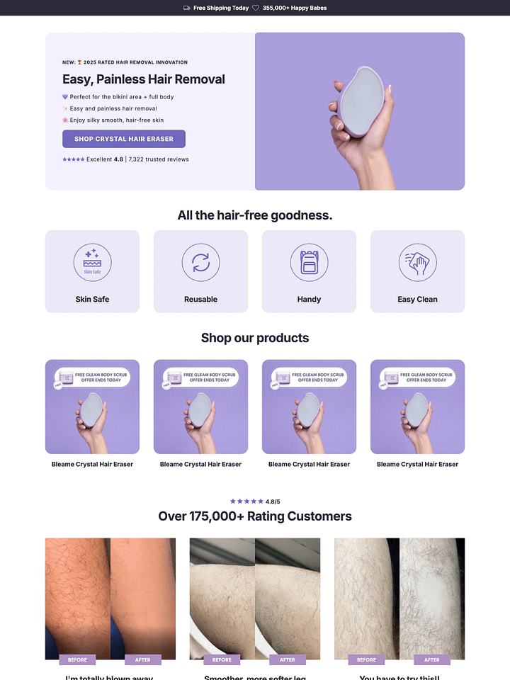 Bleame - PageFly Template (Home page + Product page) product image (1)