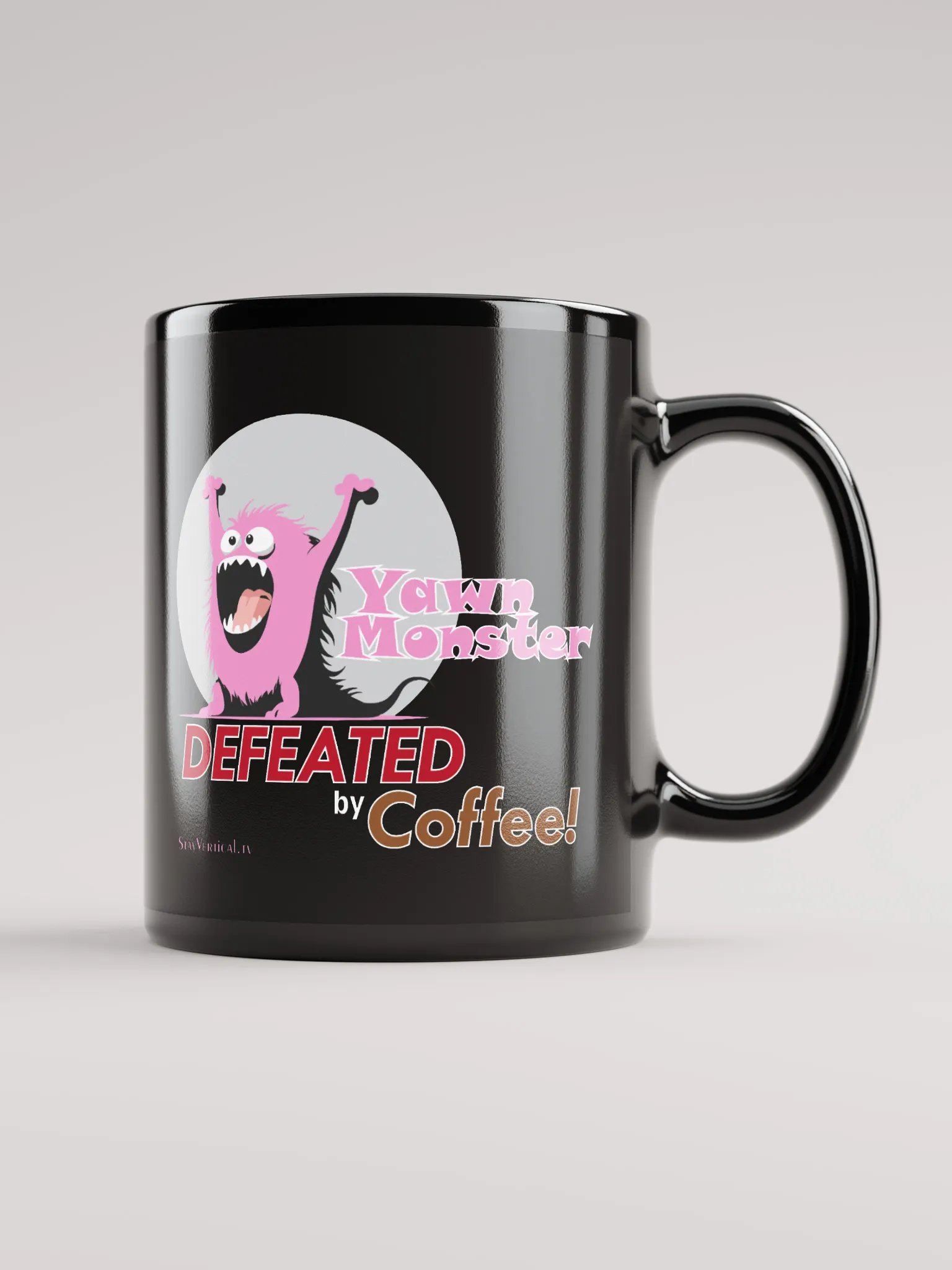 Pink Yawn Monster Coffee Cup product image (2)