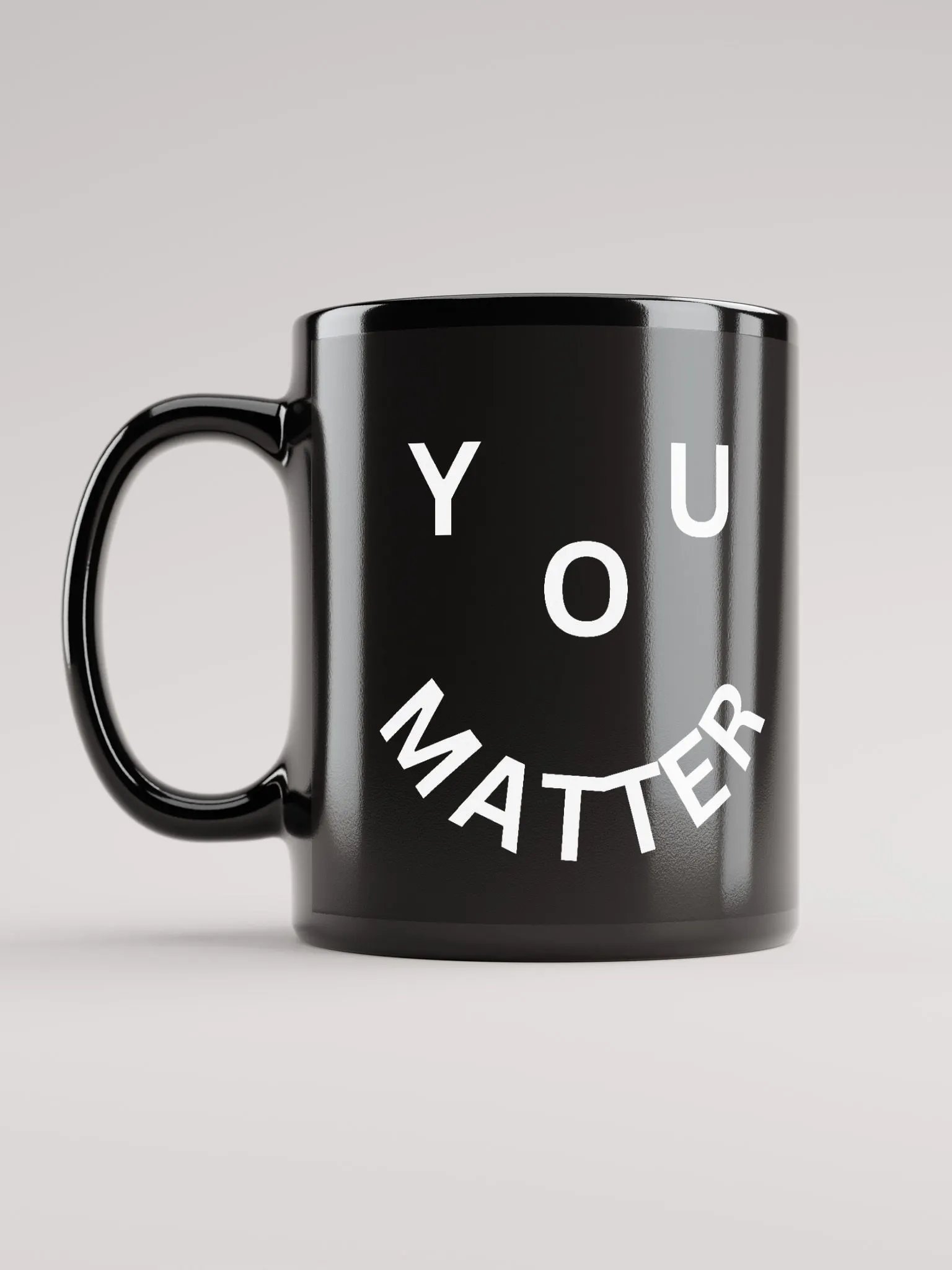 You Matter : - ) Black Mug product image (6)