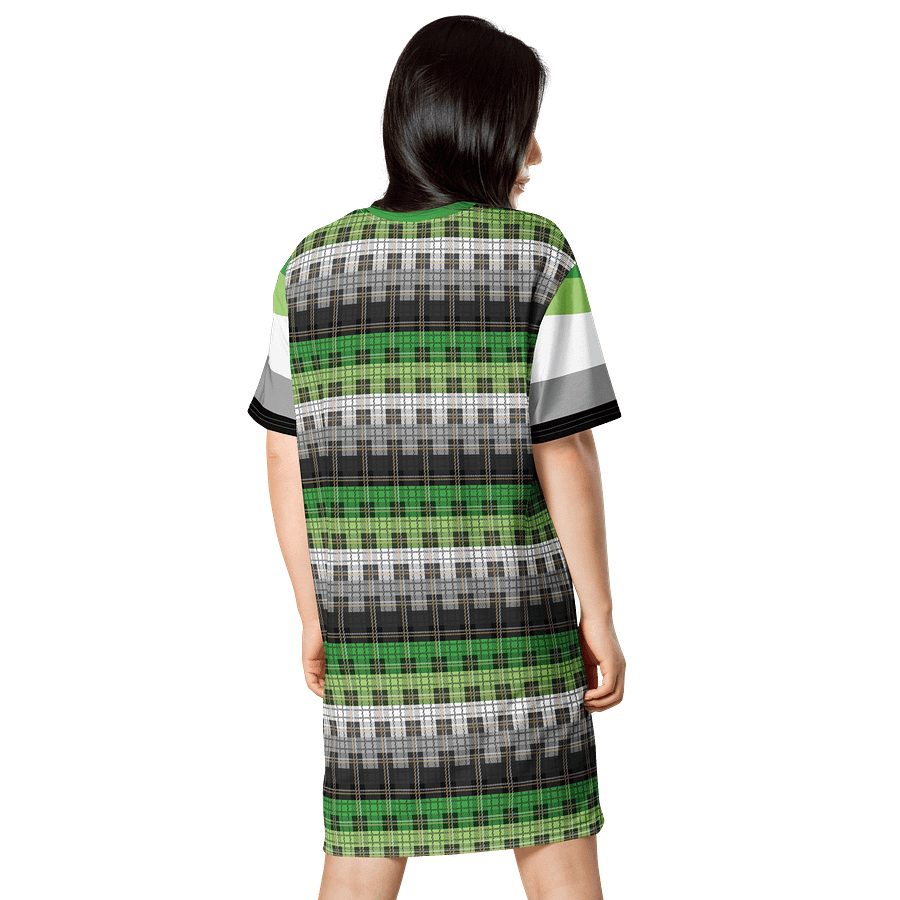Aromantic Pride Plaid T-shirt Dress product image (2)