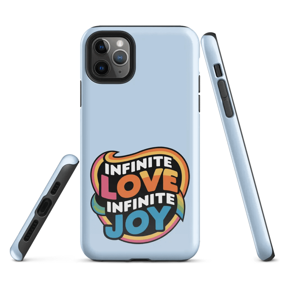 Infinite Love Infinite Joy Tough Case for Iphone (Blue) product image (1)