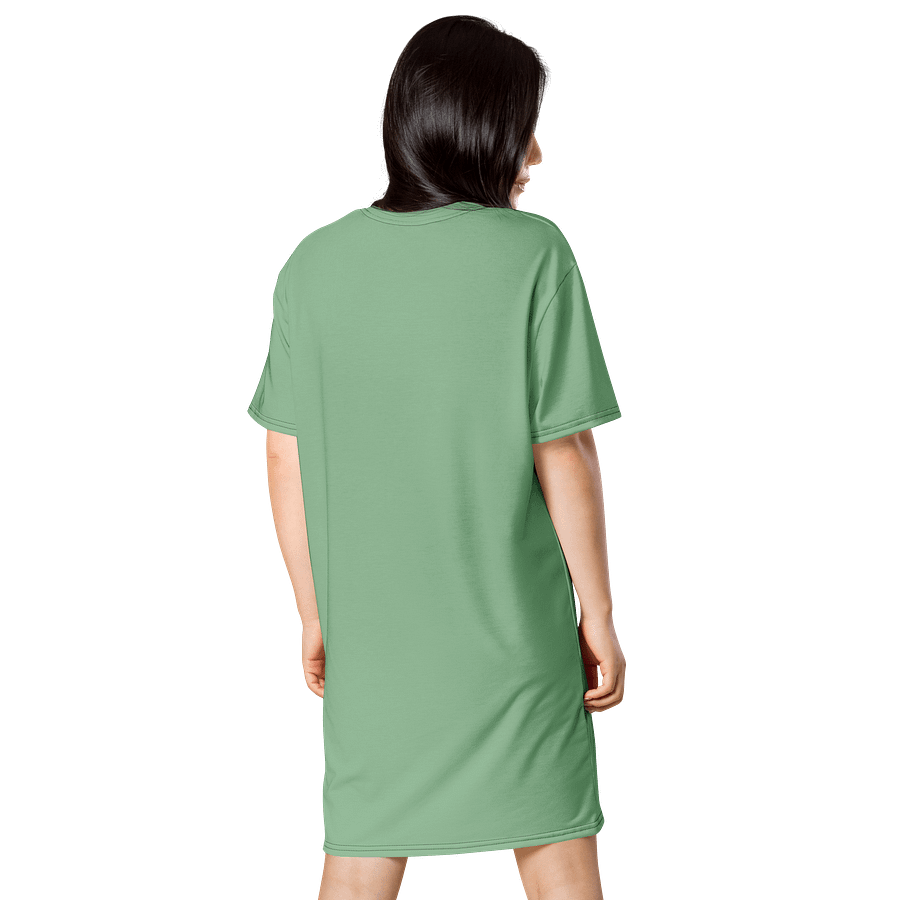Oversized T-Shirt Dress - Rich Dark Sea Green, Sizes 2XS-6XL product image (2)