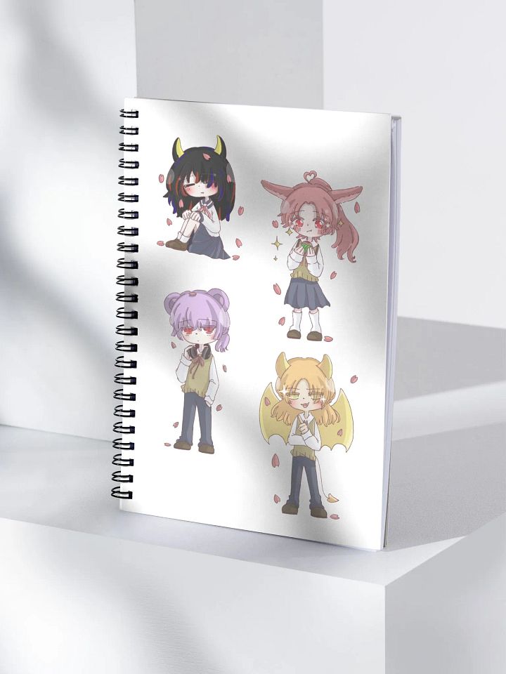 Hungry Demon and Friends Spring Notebook product image (1)