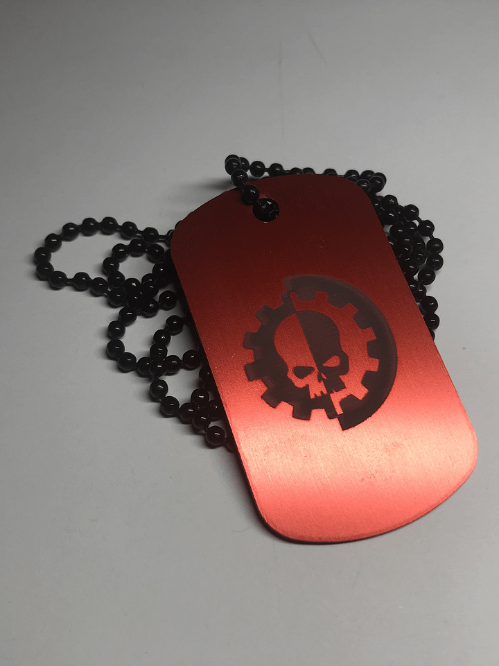 MECH - Engraved Dog Tag Pendant Necklace product image (2)