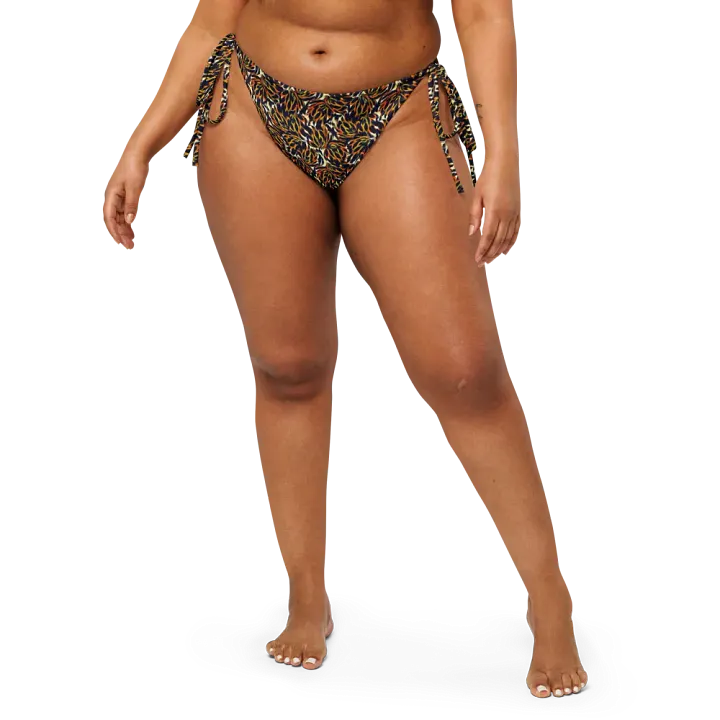 Tiger Flower | Recycled String Bikini Bottom product image (2)