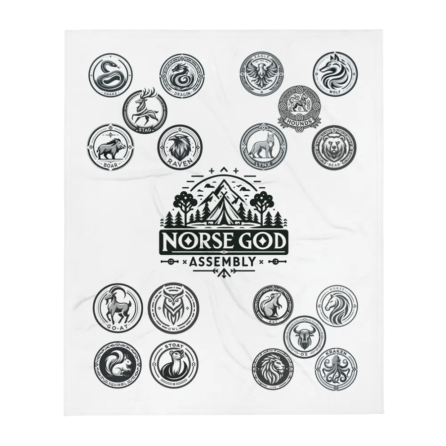 Norse God Assembly Throw Blanket product image (1)