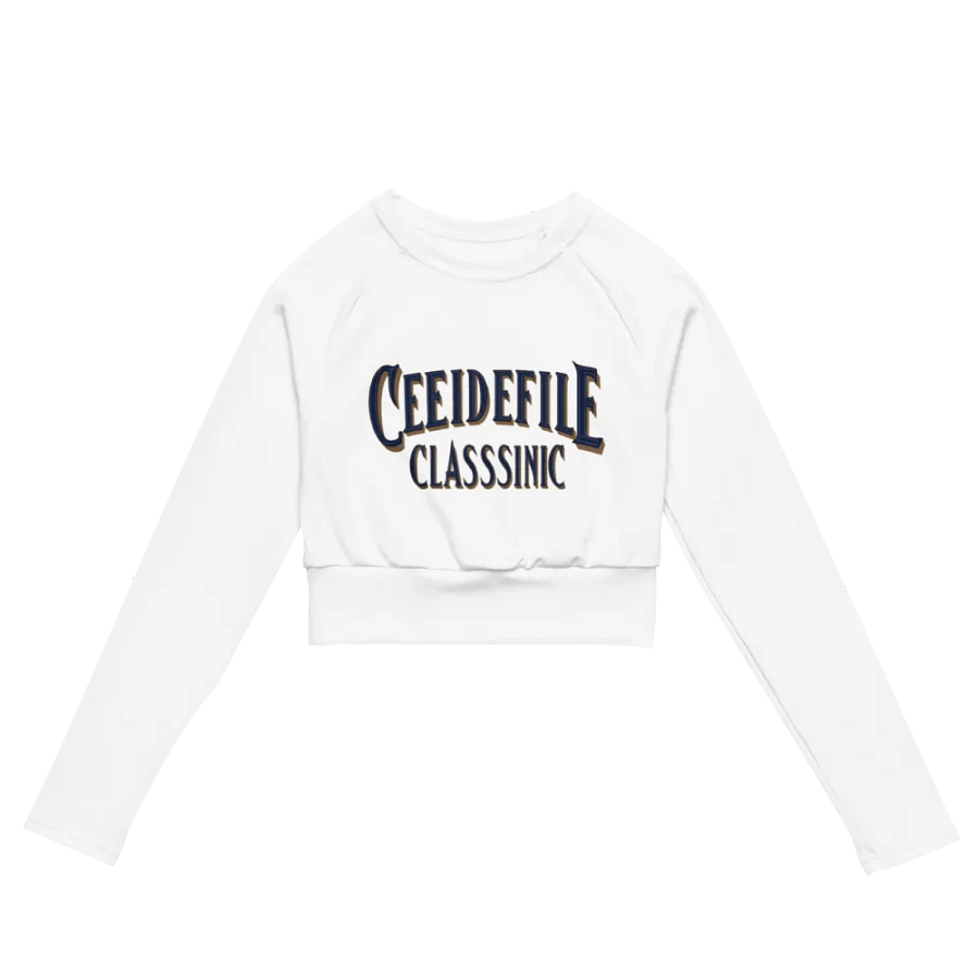 Chic 3D Typography Crop Top product image (2)