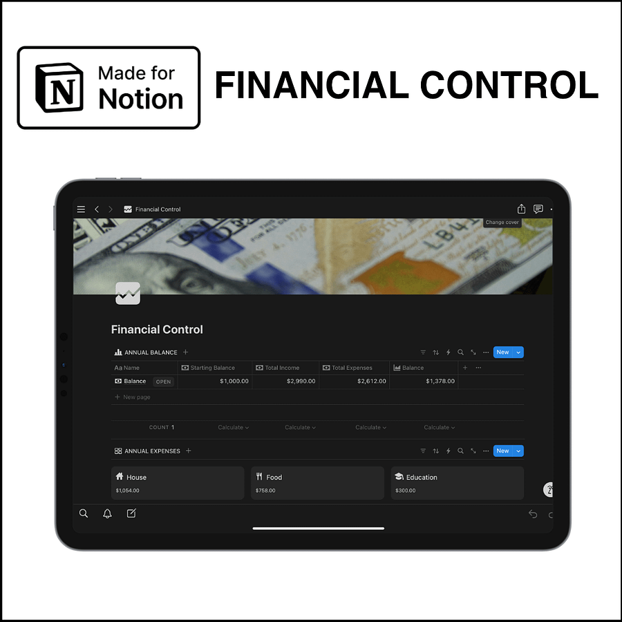 Notion Template - Financial Control product image (1)