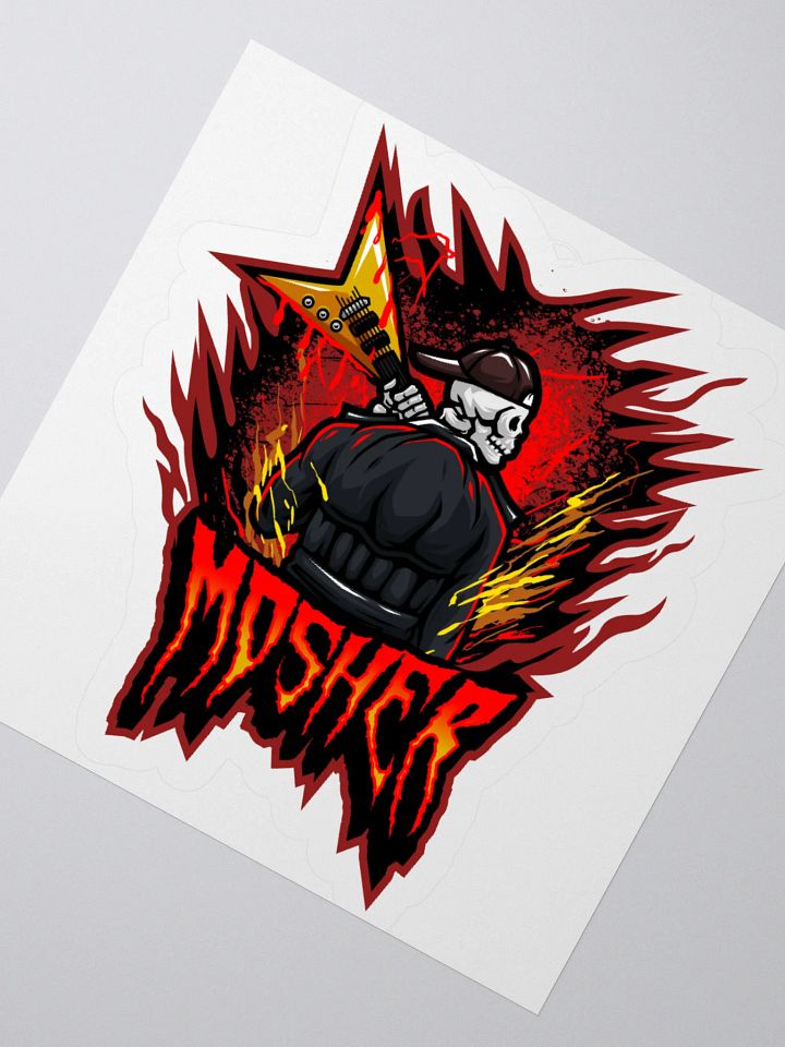 MOSHER GUITAR LOGO STICKER product image (2)