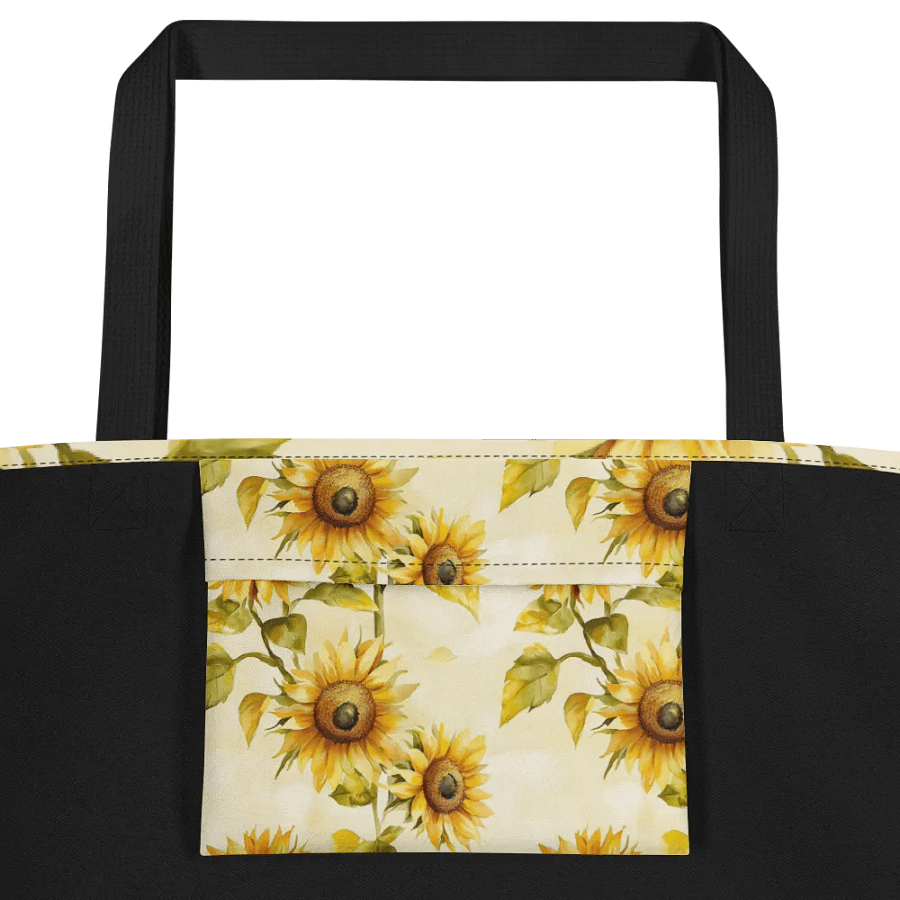 Sunflower Serenade Large Tote Bag product image (2)