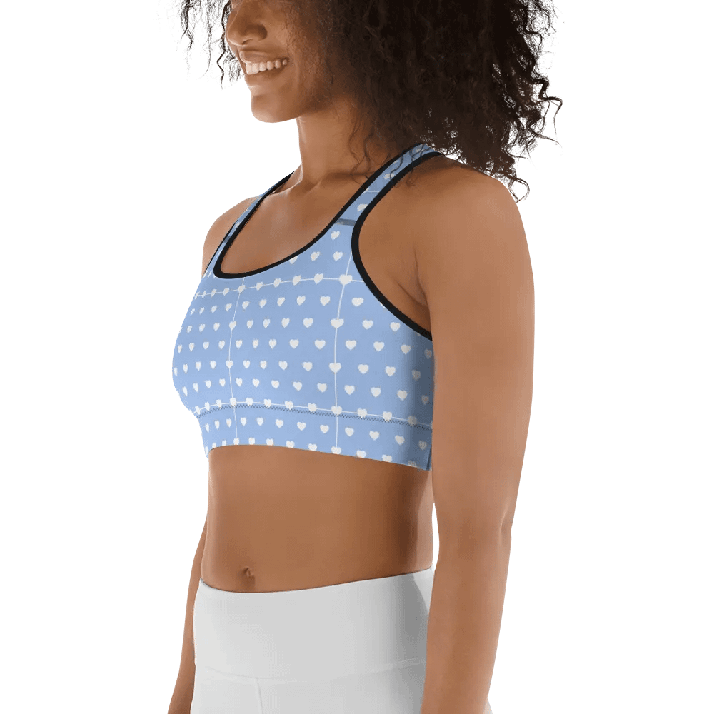 Pastel Heart Seamless Pattern Sports Bra - V4 product image (4)