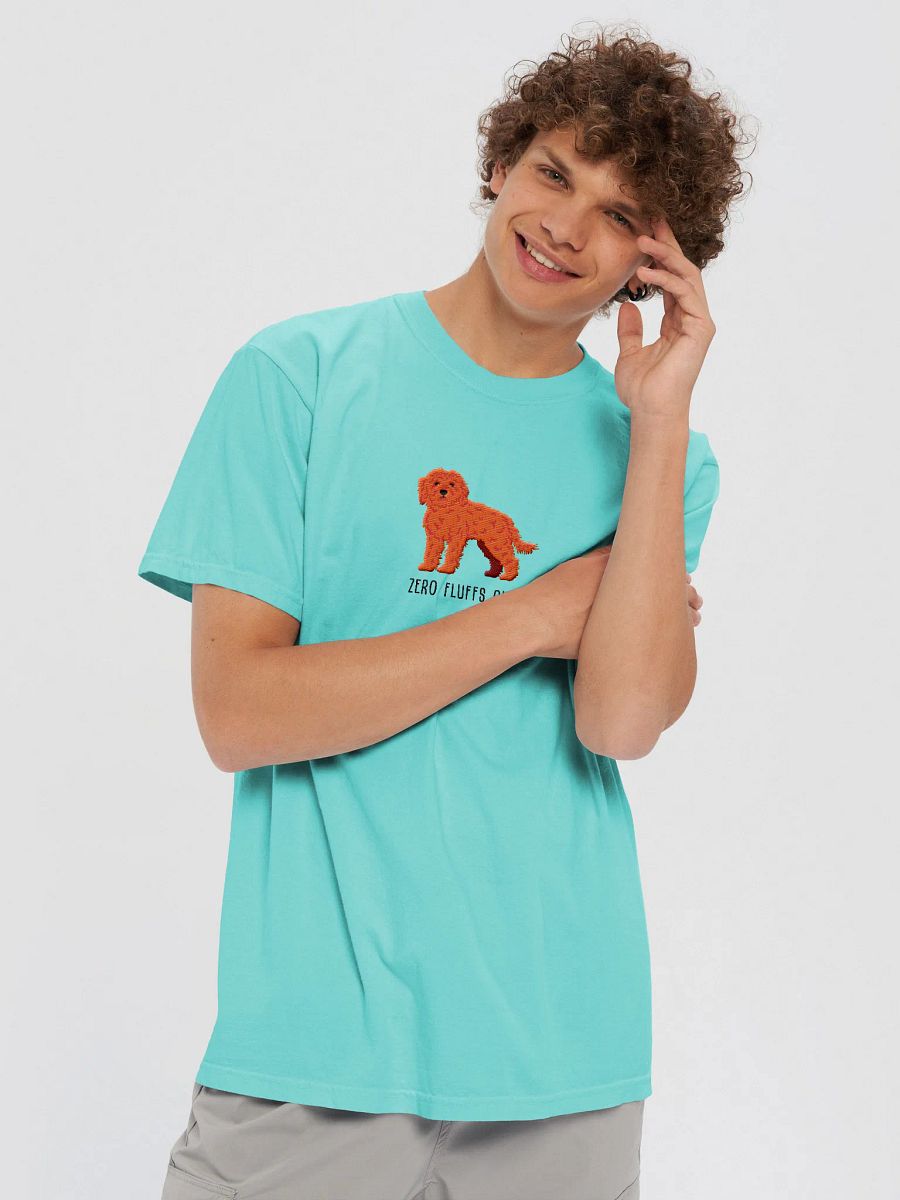 Zero Fluffs Given T-Shirt(Embroidered) of a Cockapoo(Red) product image (29)