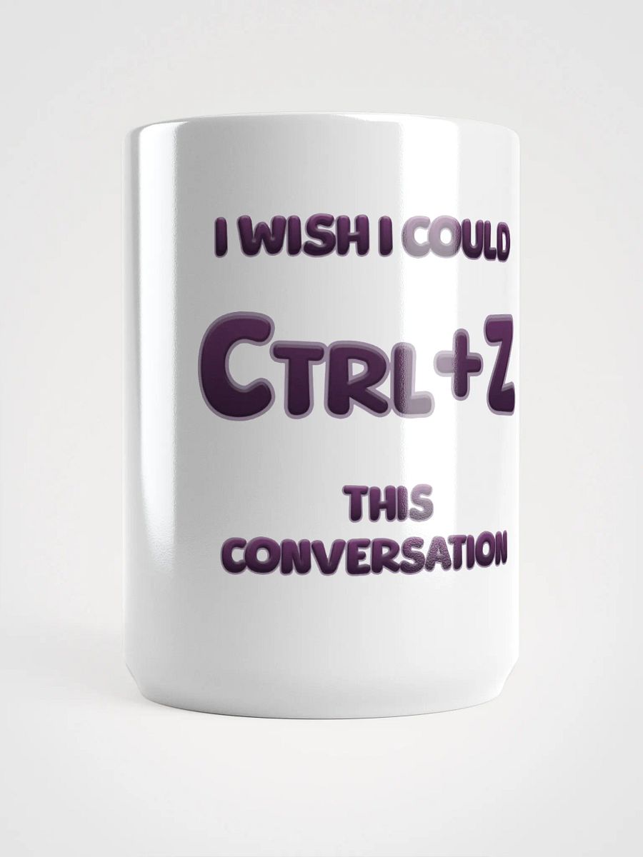 【Ctrl+Z】Purple Text White Glossy Mug product image (1)