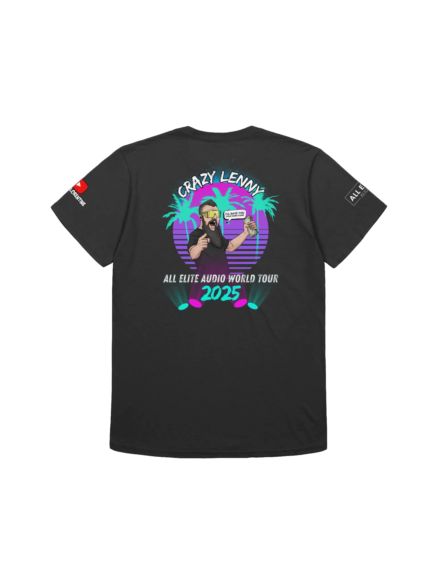 Crazy Lenny's All Elite Audio World Tour '25 Tee product image (1)