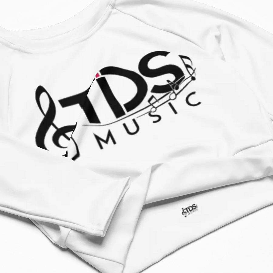TDS Music Recycled Long Sleeve Crop Top - Sustainable Fashion with UPF 50+ Protection product image (5)