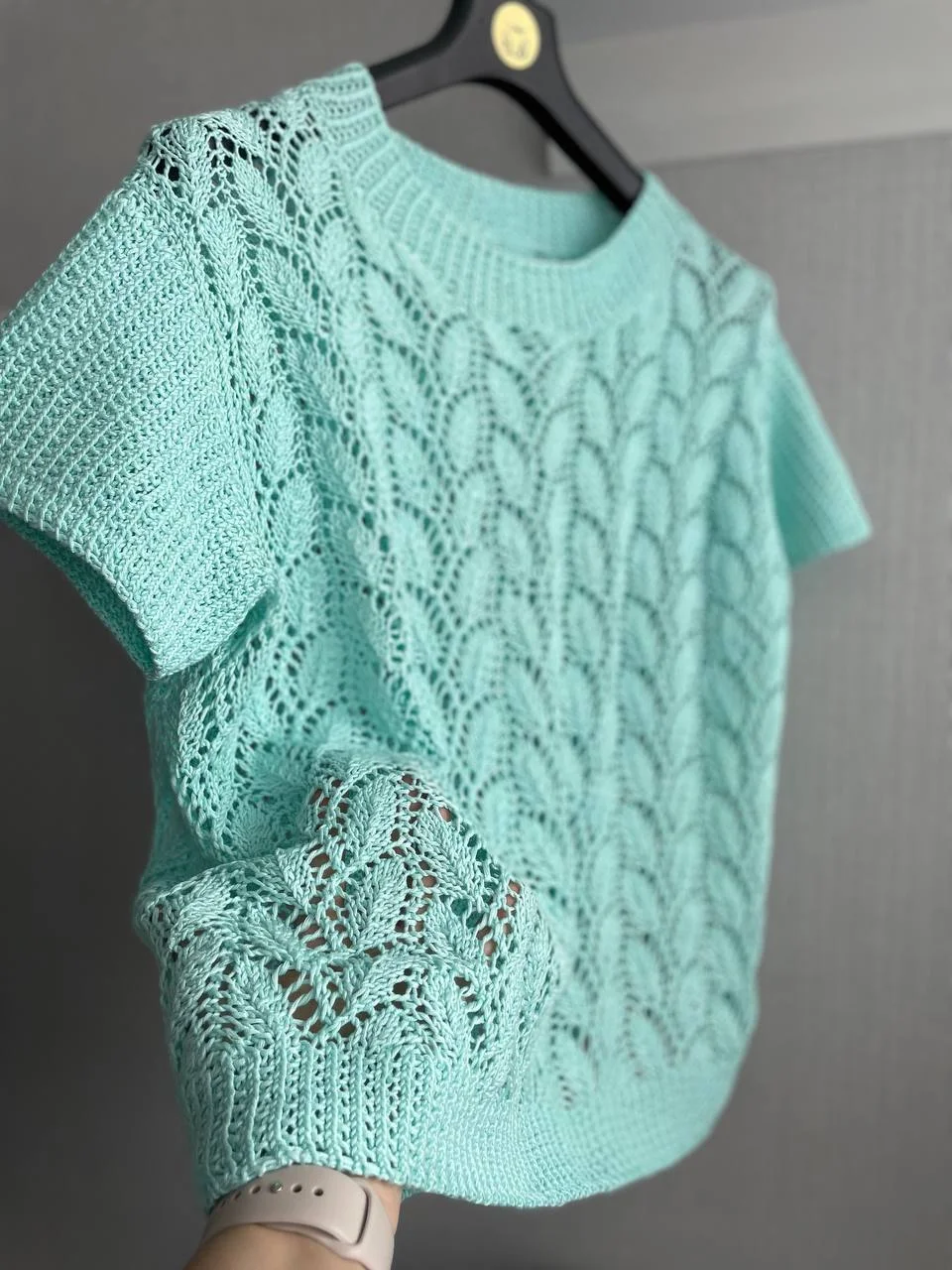 Схема вязания Ажурного топа(спицами)/цифровая загрузка/скачать в формате pdf. Язык: Русский Украинский. product image (8)