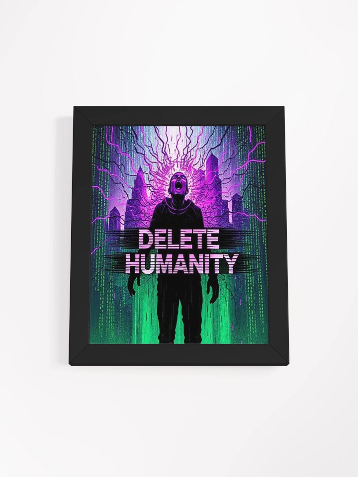 Delete Humanity Framed Poster product image (4)