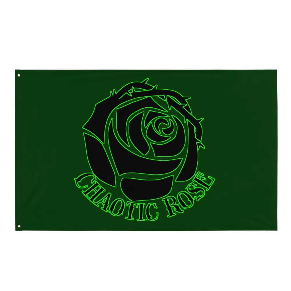 Chaotic Rose Flag product image (1)