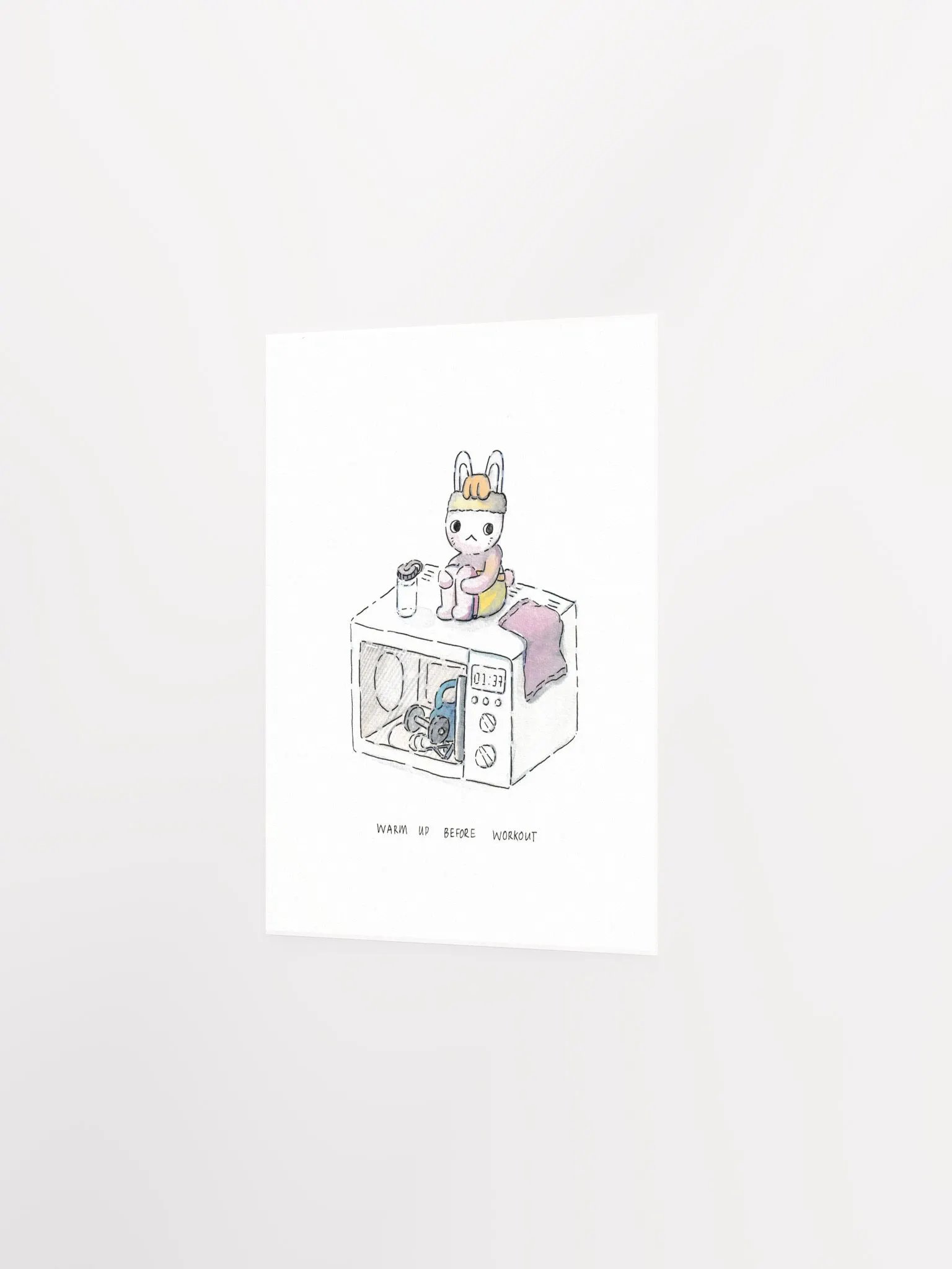 Warm up before Workout Art Print product image (6)