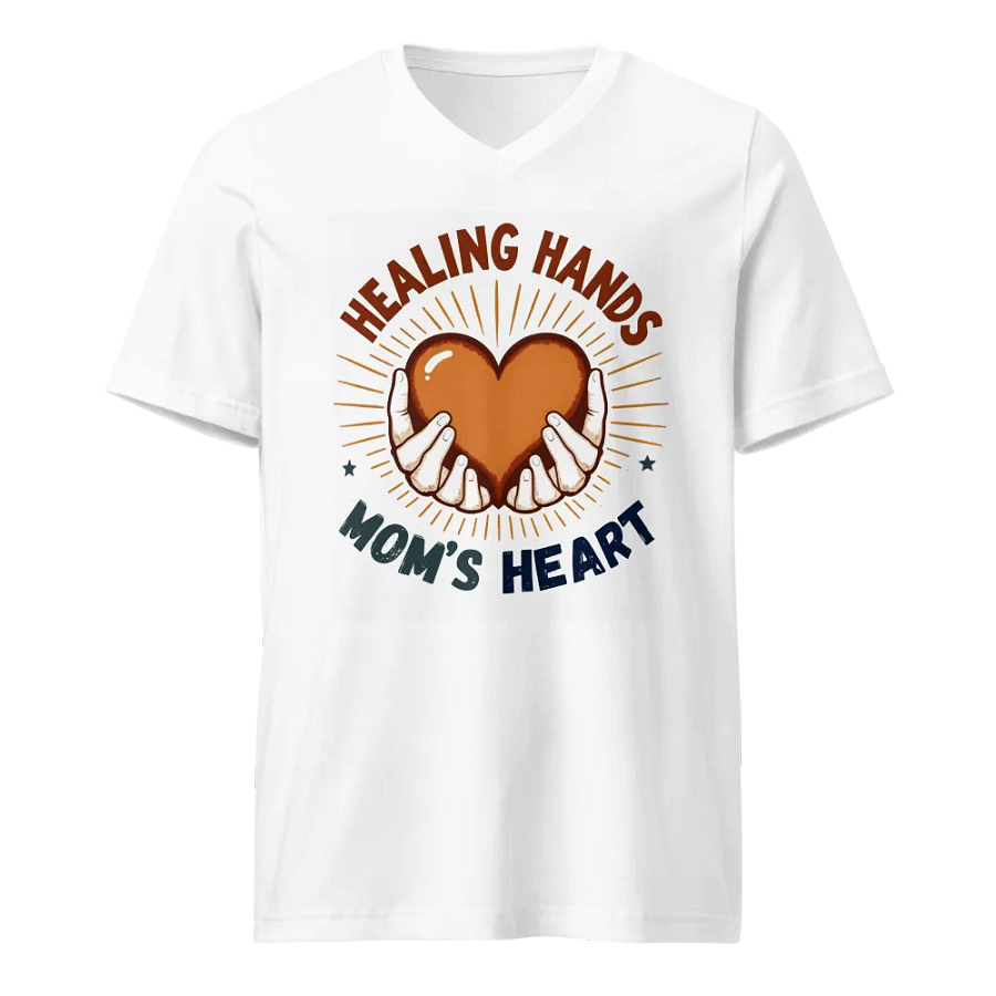 Healing Hands Mom's Heart V-Neck Tee product image (1)