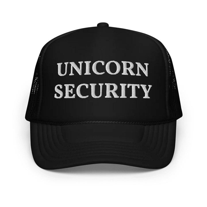 Unicorn Security Hat - Embroidered Trucker Hats Cap product image (1)