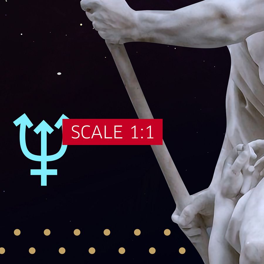 Vaporwave poster: Synthwave Gods and Planets - Neptune (gr. Poseidon) [synthwave/vaporwave/retrowave/cyberpunk] — aesthetic neon poster product image (6)