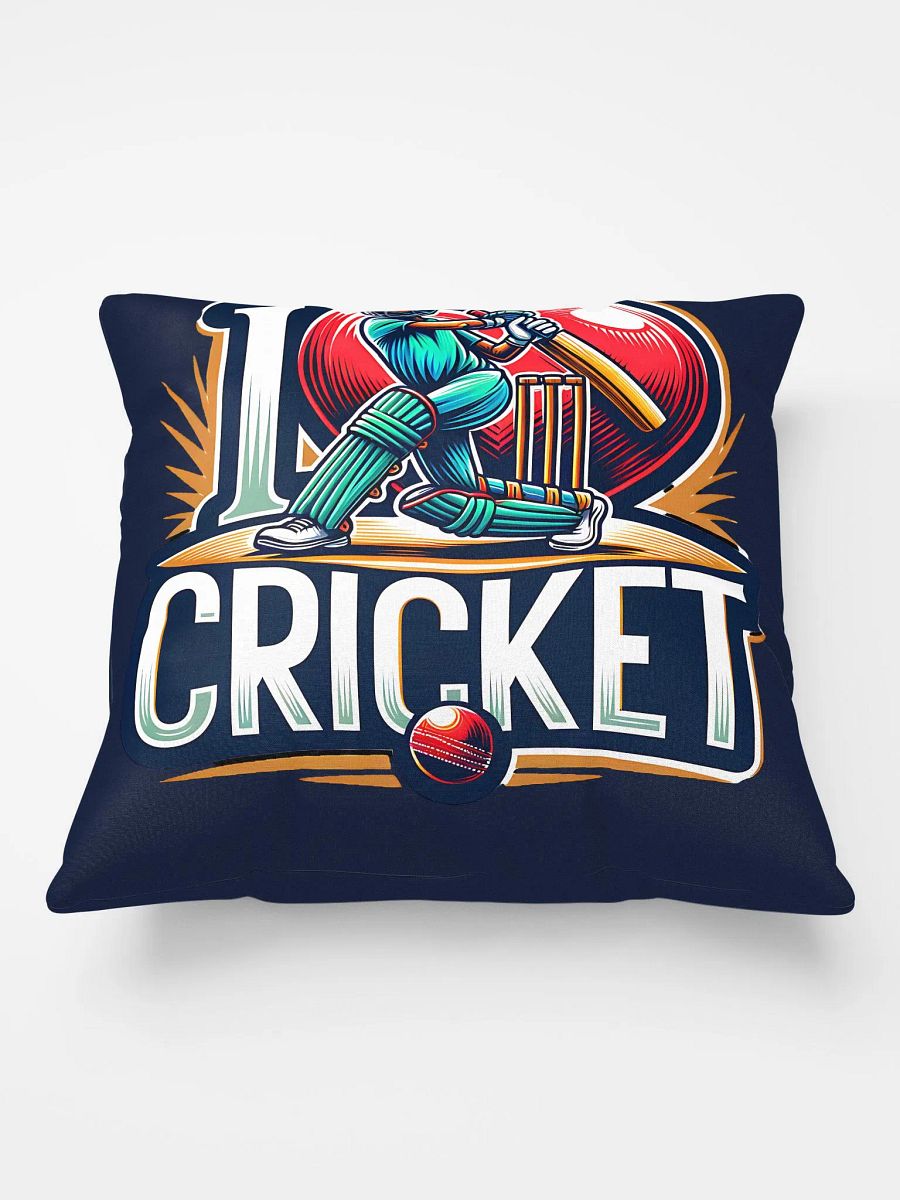 I Love Cricket Pillow - Perfect Gift for Cricket Enthusiasts product image (2)