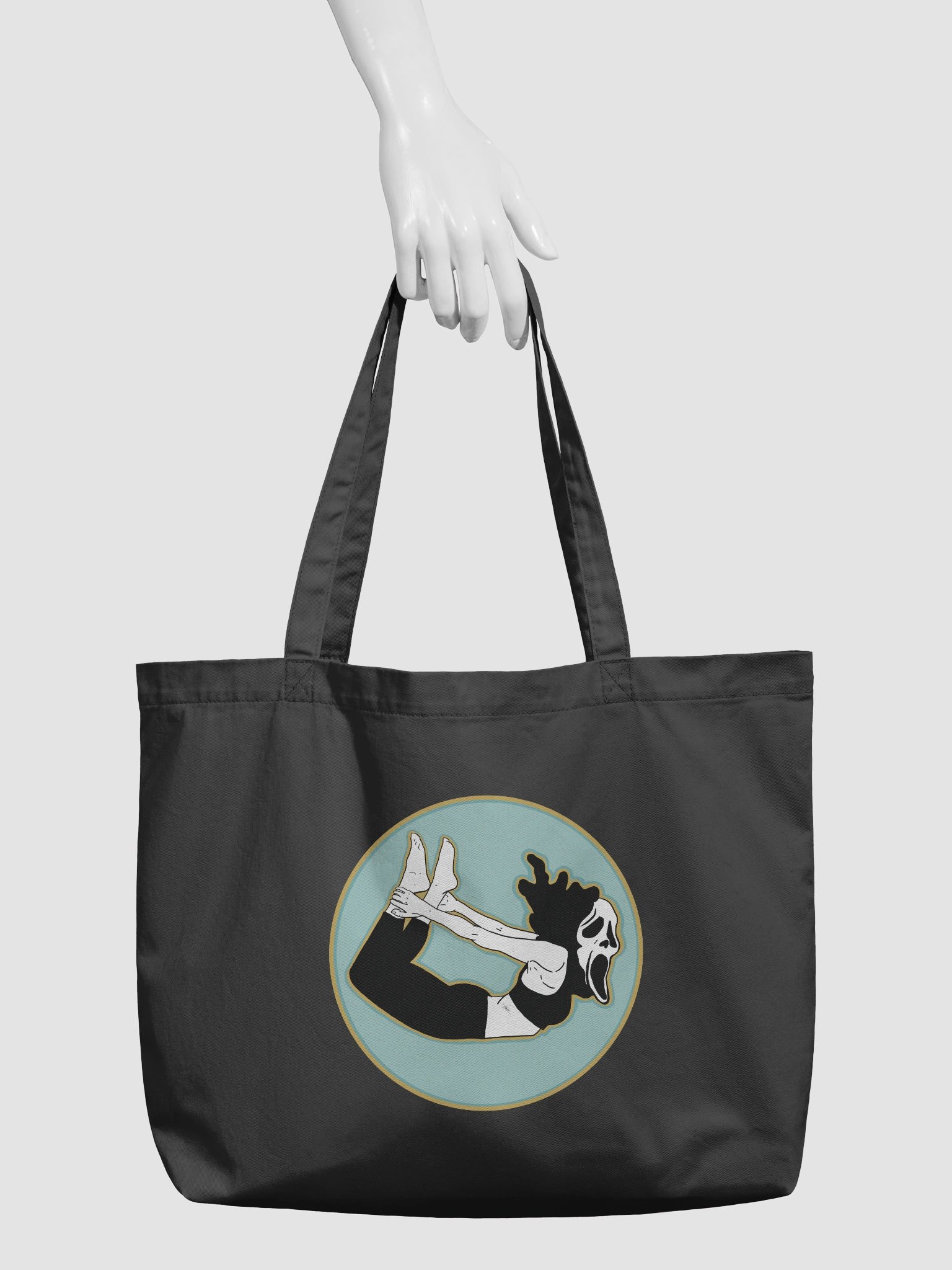 A Villain’s Yoga (3); tote bag product image (3)