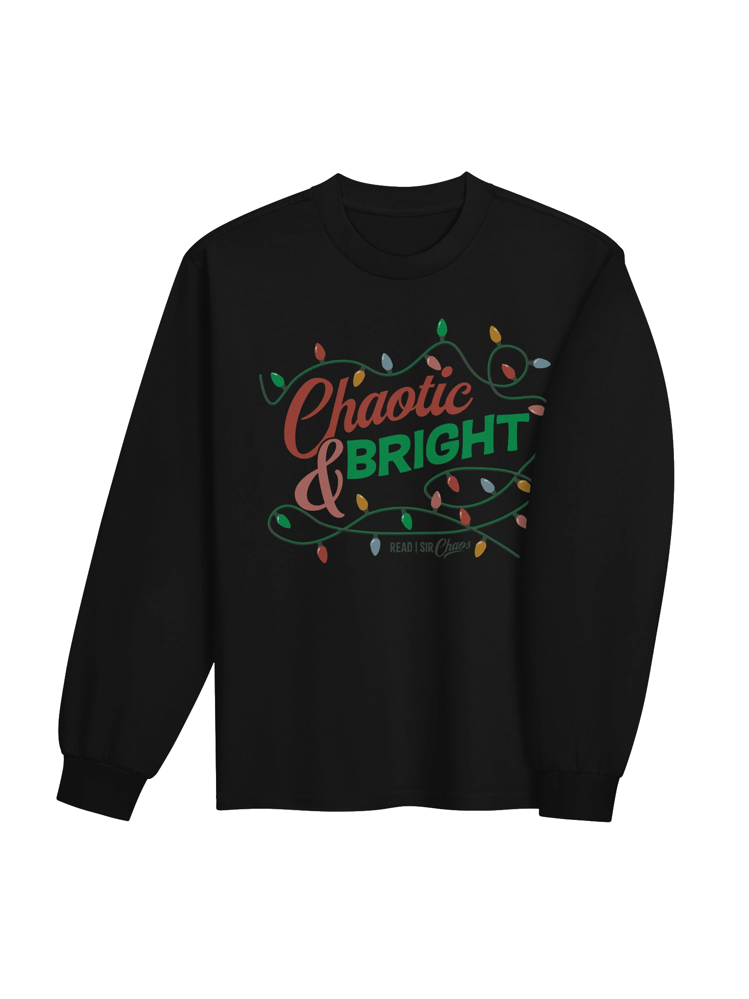 Chaotic & Bright Long Sleeve Tshirt (Dark) product image (4)