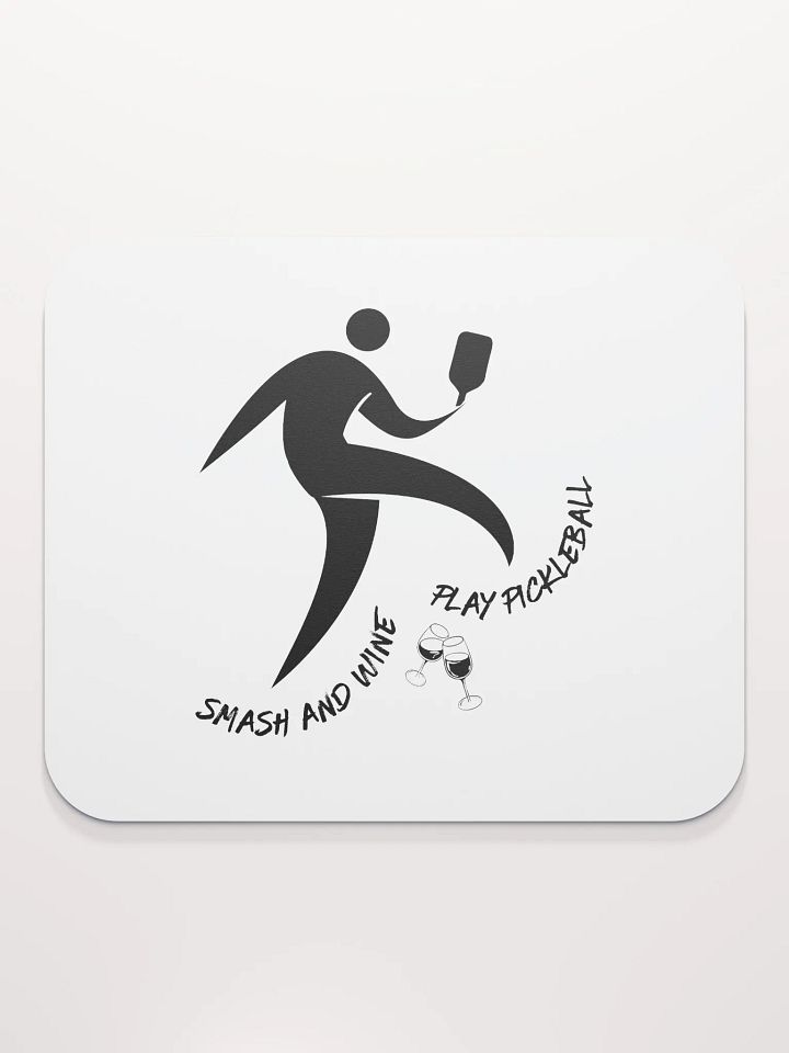 Smash and Wine Pickleball Invisible Elegance Mouse Pad product image (2)