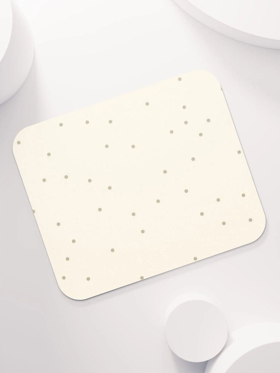 Beige Dot Bliss Mouse Pad product image (7)