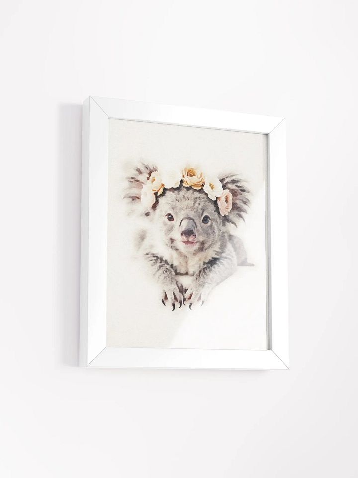 Royal Koala Floral Crown Poster product image (55)